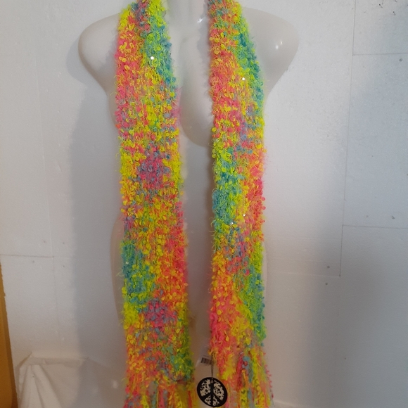 Peace of Cake Multi Color Scarf New - Picture 1 of 4